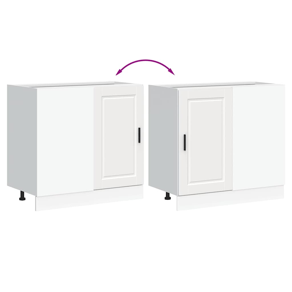 Kitchen Base Cabinet Porto White Engineered Wood