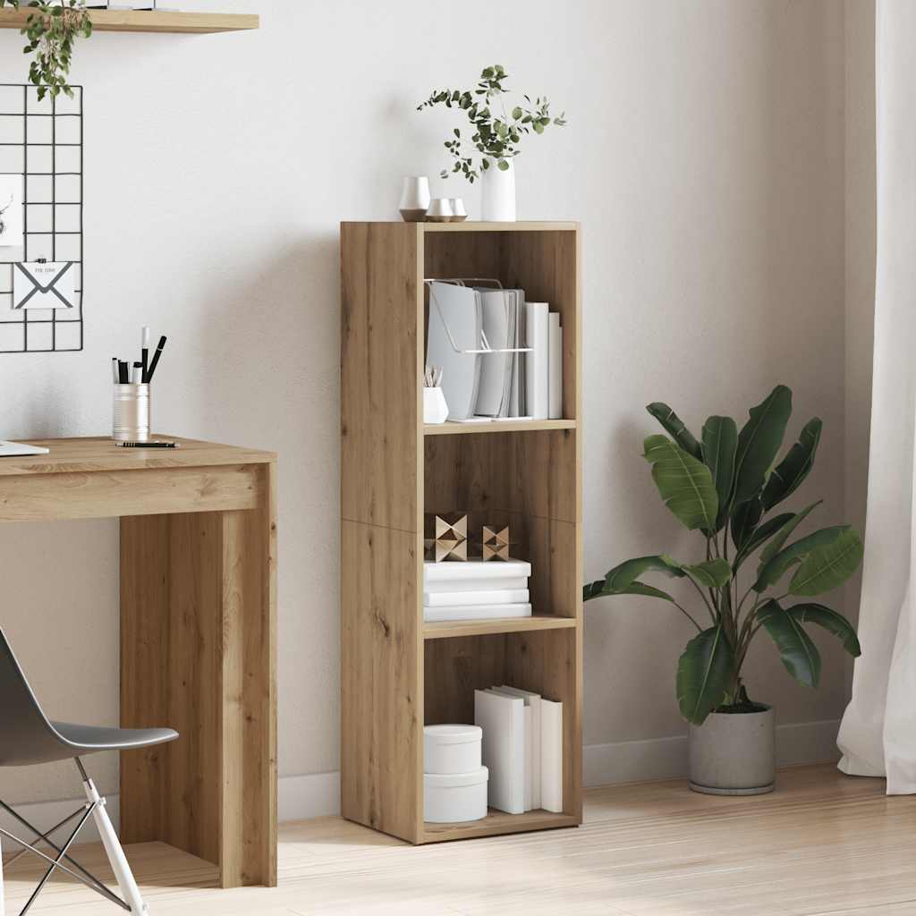 Book Cabinet Artisan Oak 36x30x114 cm Engineered Wood