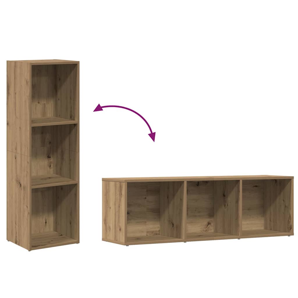 Book Cabinet Artisan Oak 36x30x114 cm Engineered Wood