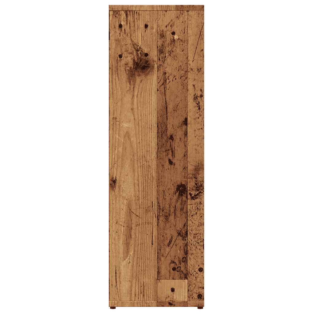 Book Cabinet Old Wood 50x25x80 cm Engineered Wood