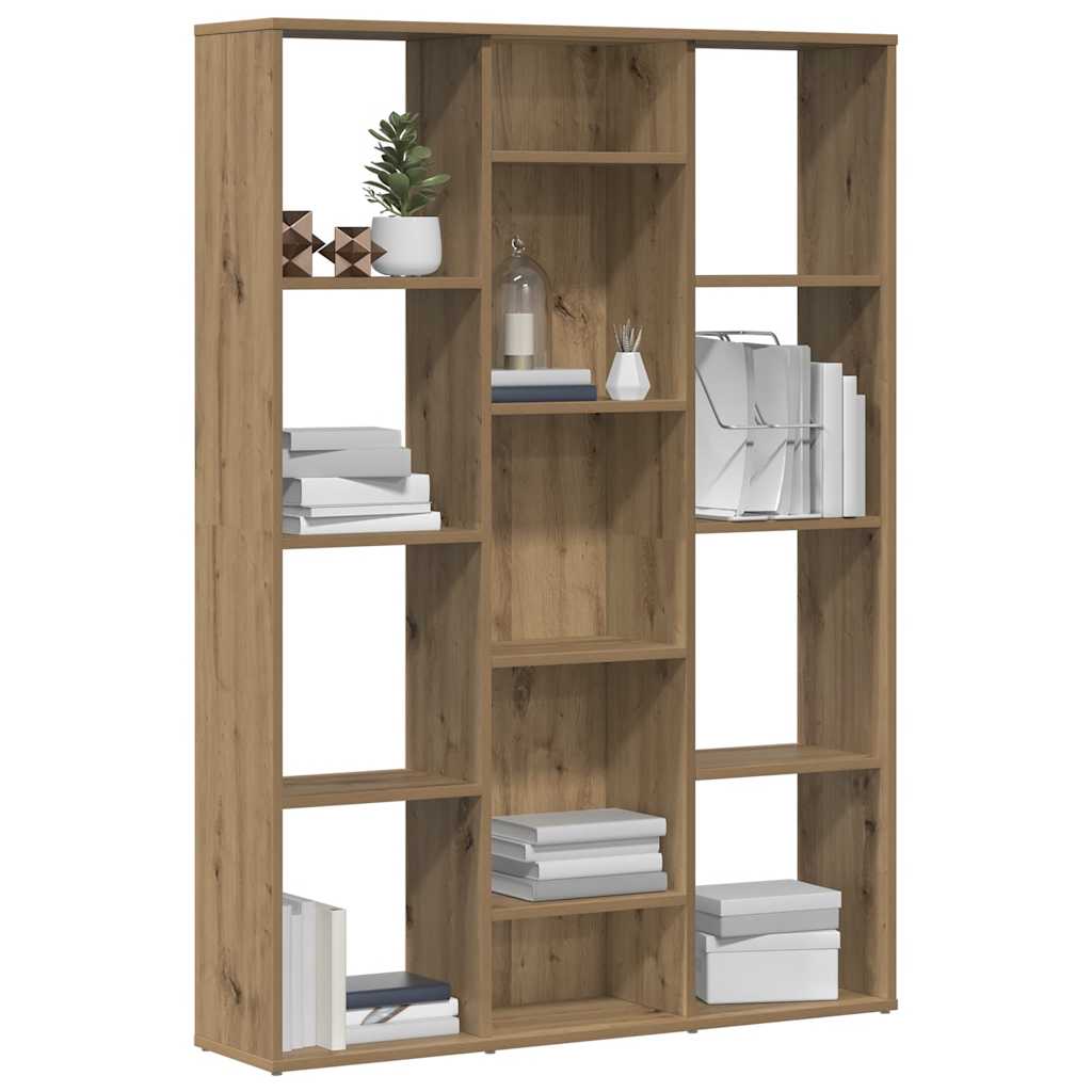 Room Divider/Book Cabinet Artisan Oak 100x24x140 cm Engineered Wood
