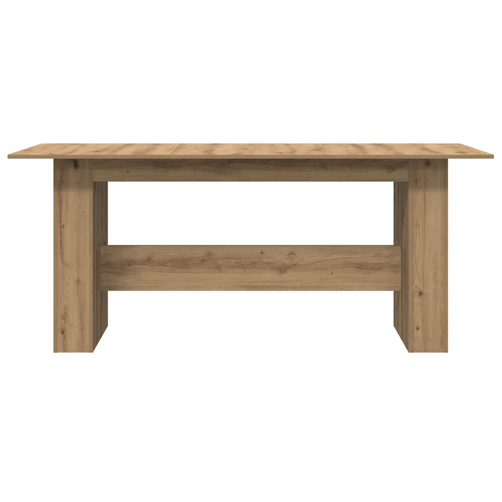Dining Table Artisan Oak 180x90x76 cm Engineered Wood