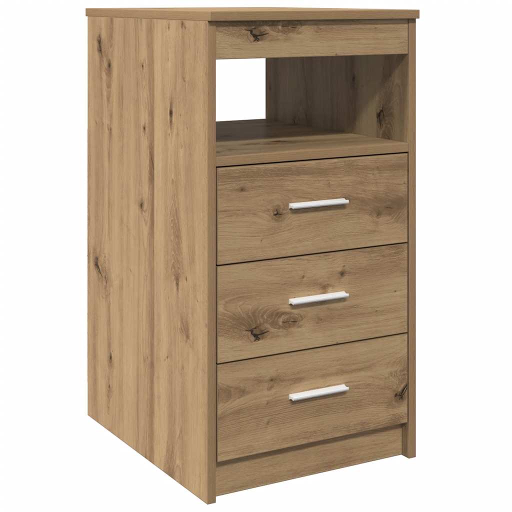 Drawer Cabinet Artisan Oak 40x50x76 cm Engineered Wood