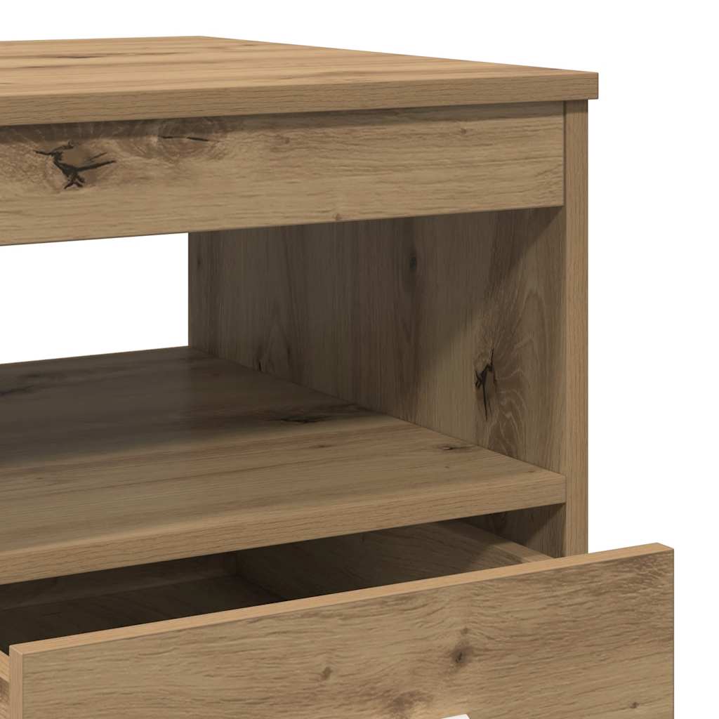 Drawer Cabinet Artisan Oak 40x50x76 cm Engineered Wood