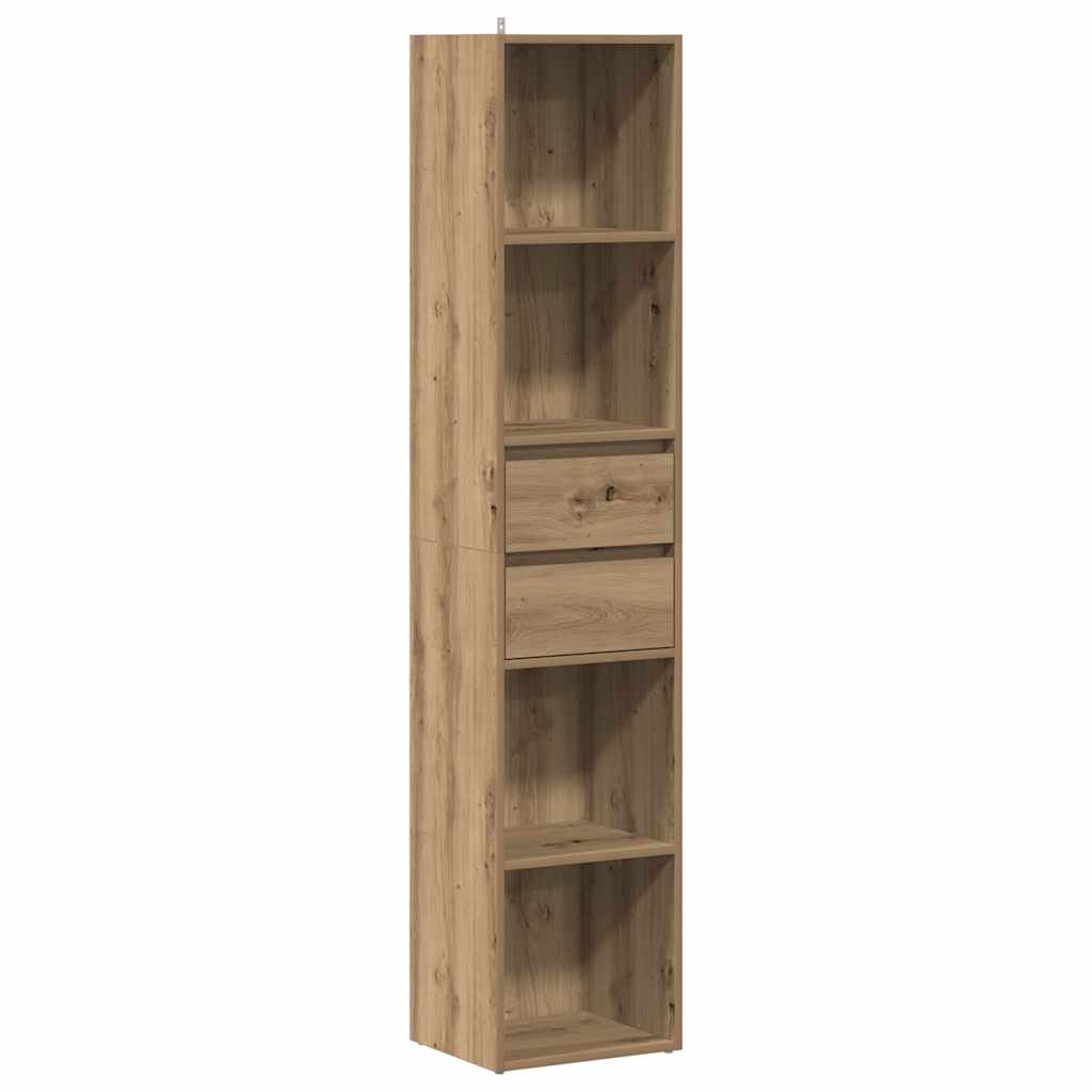 Book Cabinet Artisan Oak 36x30x171 cm Engineered Wood
