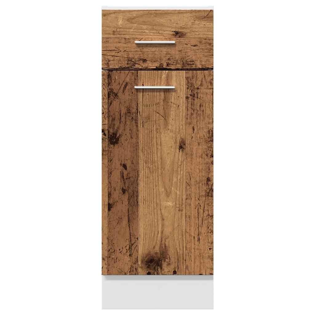 Drawer Bottom Cabinet Lyon Old Wood 30x46x81.5 cm Engineered Wood