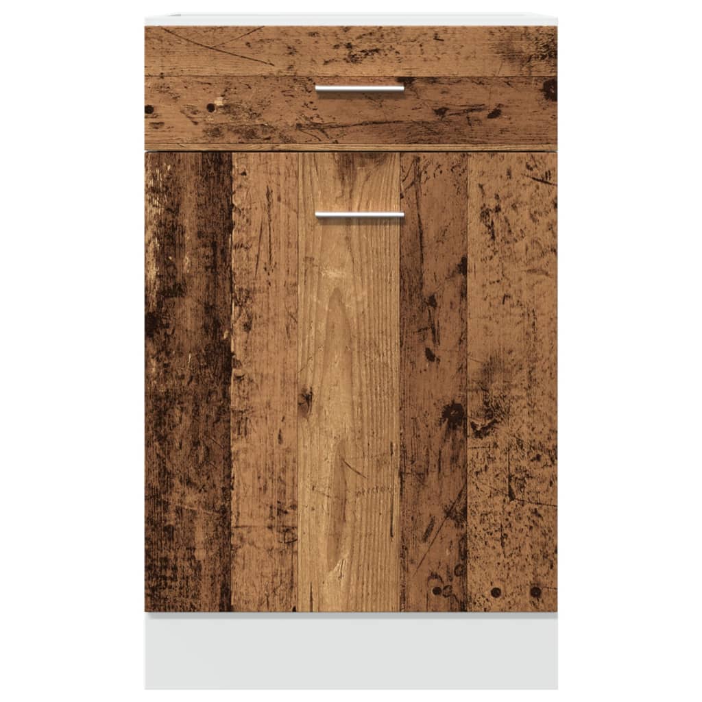 Drawer Bottom Cabinet Lyon Old Wood 50x46x81.5 cm Engineered Wood