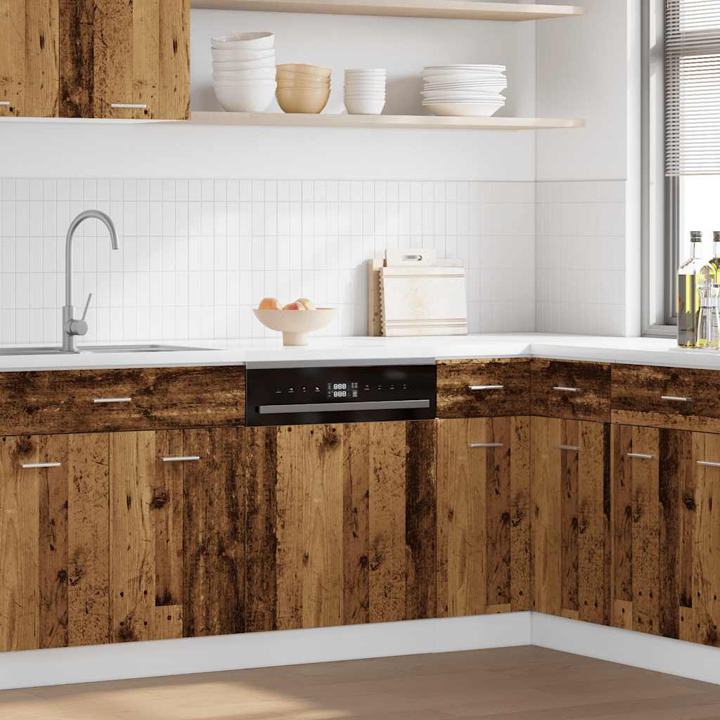 Dishwasher Panel Lyon Old Wood 60x1.5x67 cm Engineered Wood