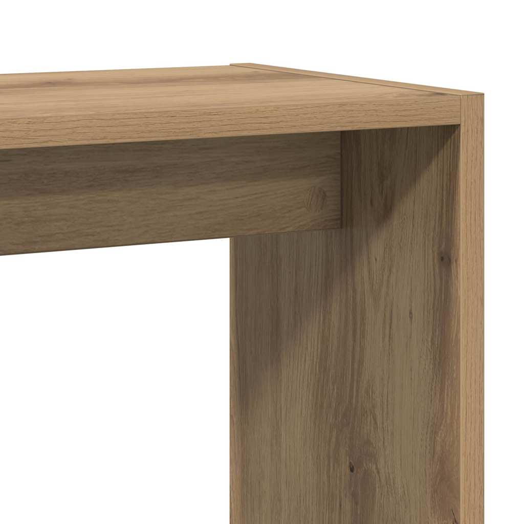 Side Table Artisan Oak 50x26x50 cm Engineered Wood