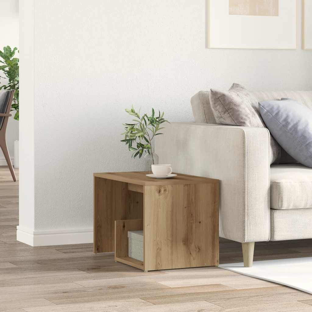 Side Table Artisan Oak 59x36x38 cm Engineered Wood