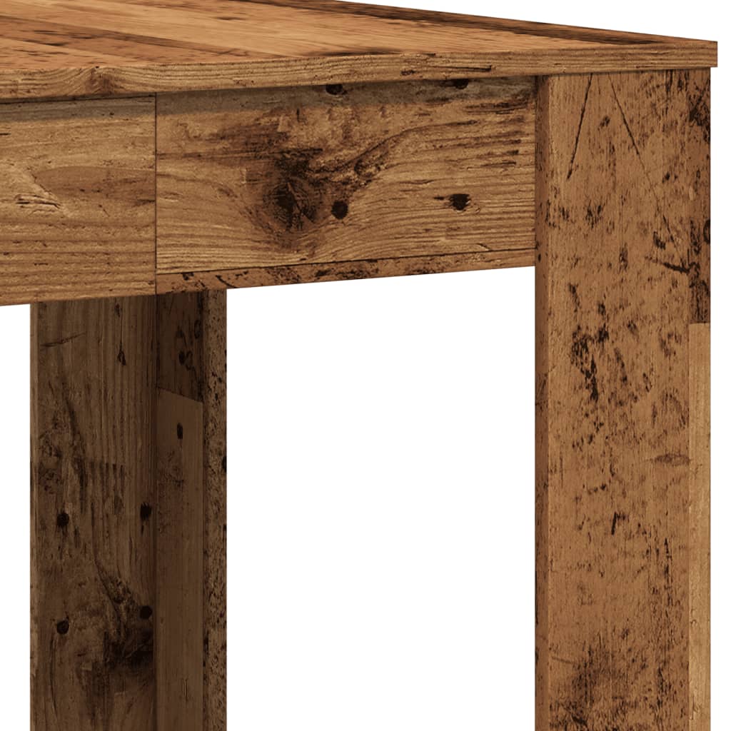 Dining Table Old Wood 140x74.5x76 cm Engineered Wood
