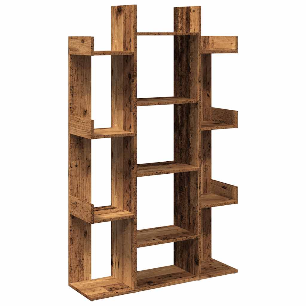 Book Cabinet Old Wood 86x25.5x140 cm Engineered Wood