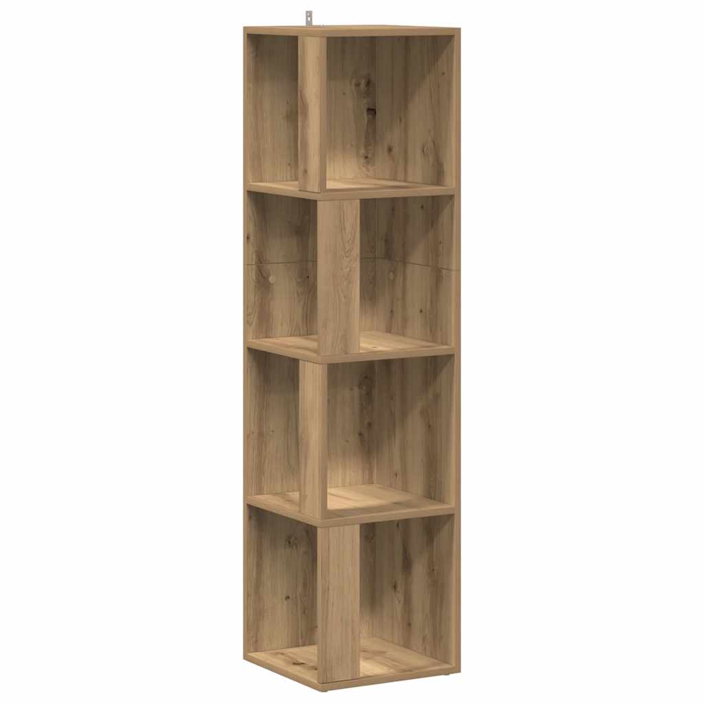 Corner Cabinet Artisan Oak 33x33x132 cm Engineered Wood