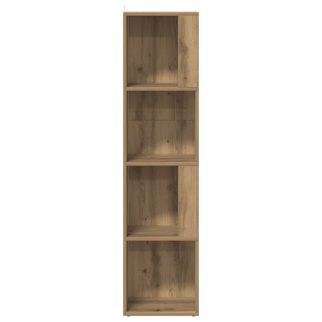 Corner Cabinet Artisan Oak 33x33x132 cm Engineered Wood