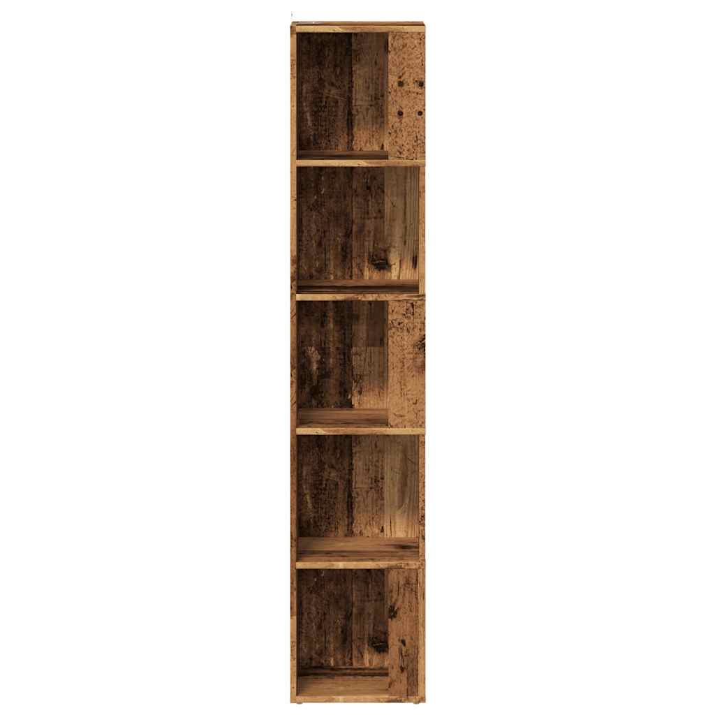 Corner Cabinet Old Wood 33x33x165 cm Engineered Wood
