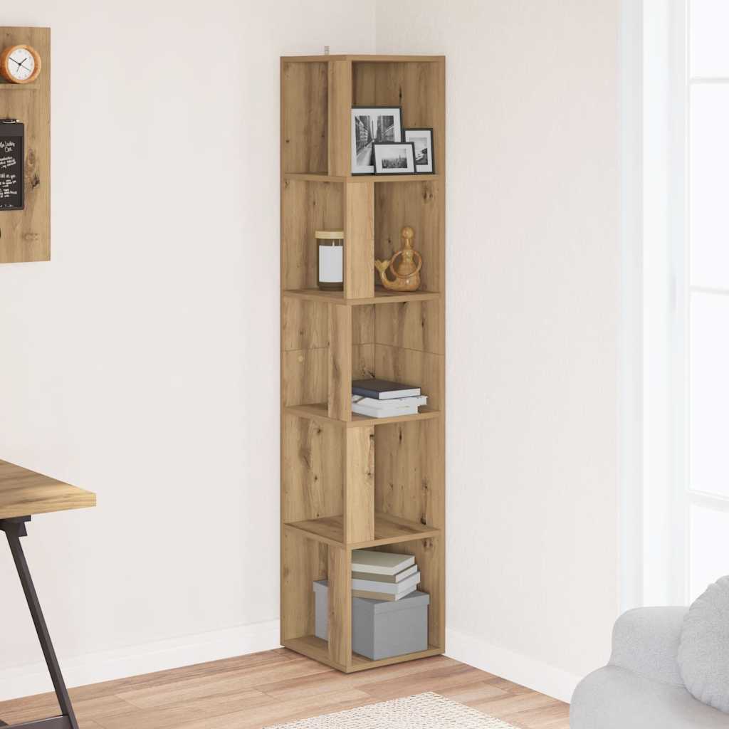 Corner Cabinet Artisan Oak 33x33x165 cm Engineered Wood