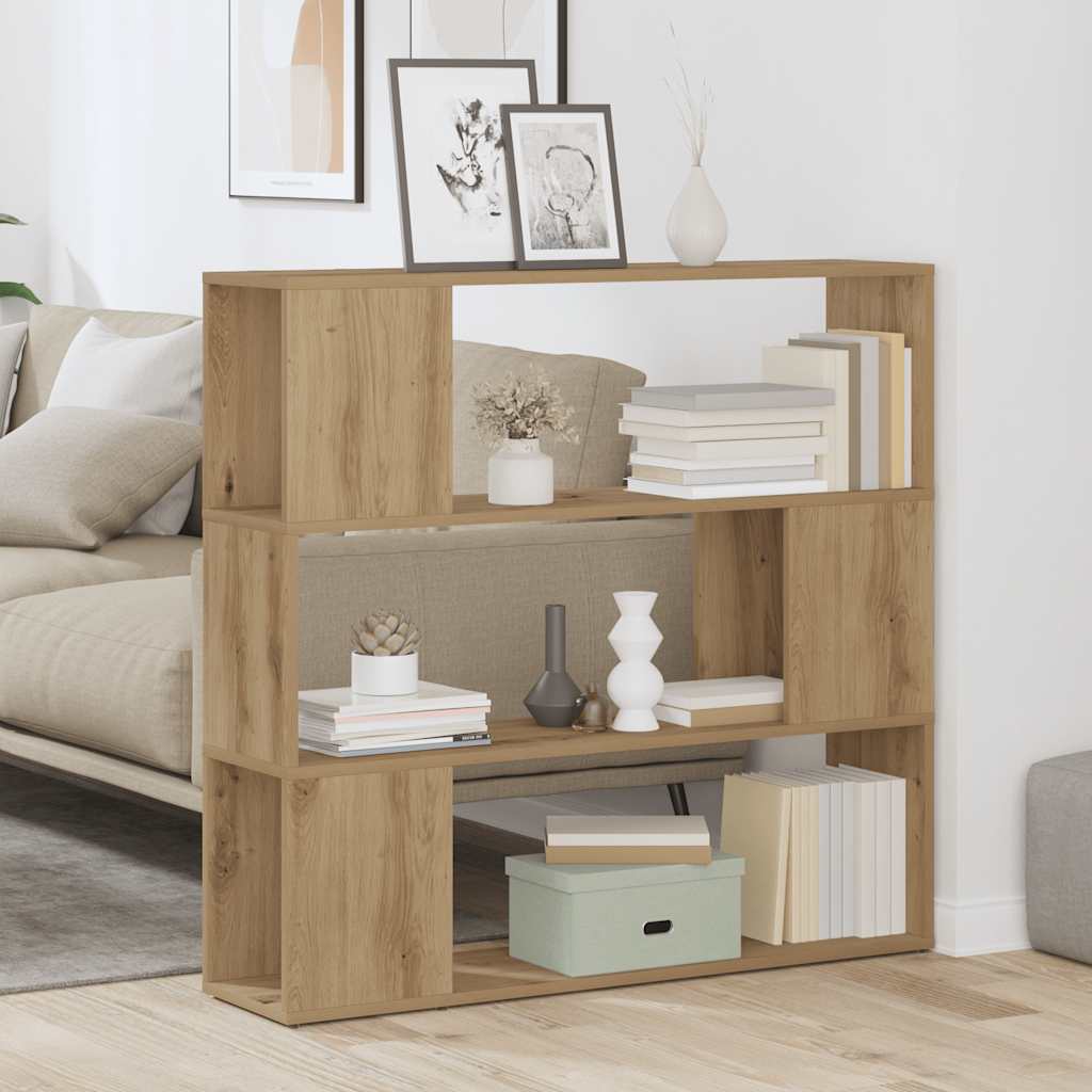 Book Cabinet/Room Divider Artisan Oak 100x24x94 cm