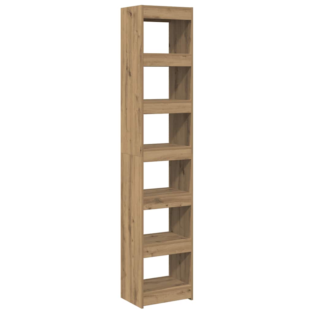 Book Cabinet/Room Divider Artisan Oak 40x30x198 cm