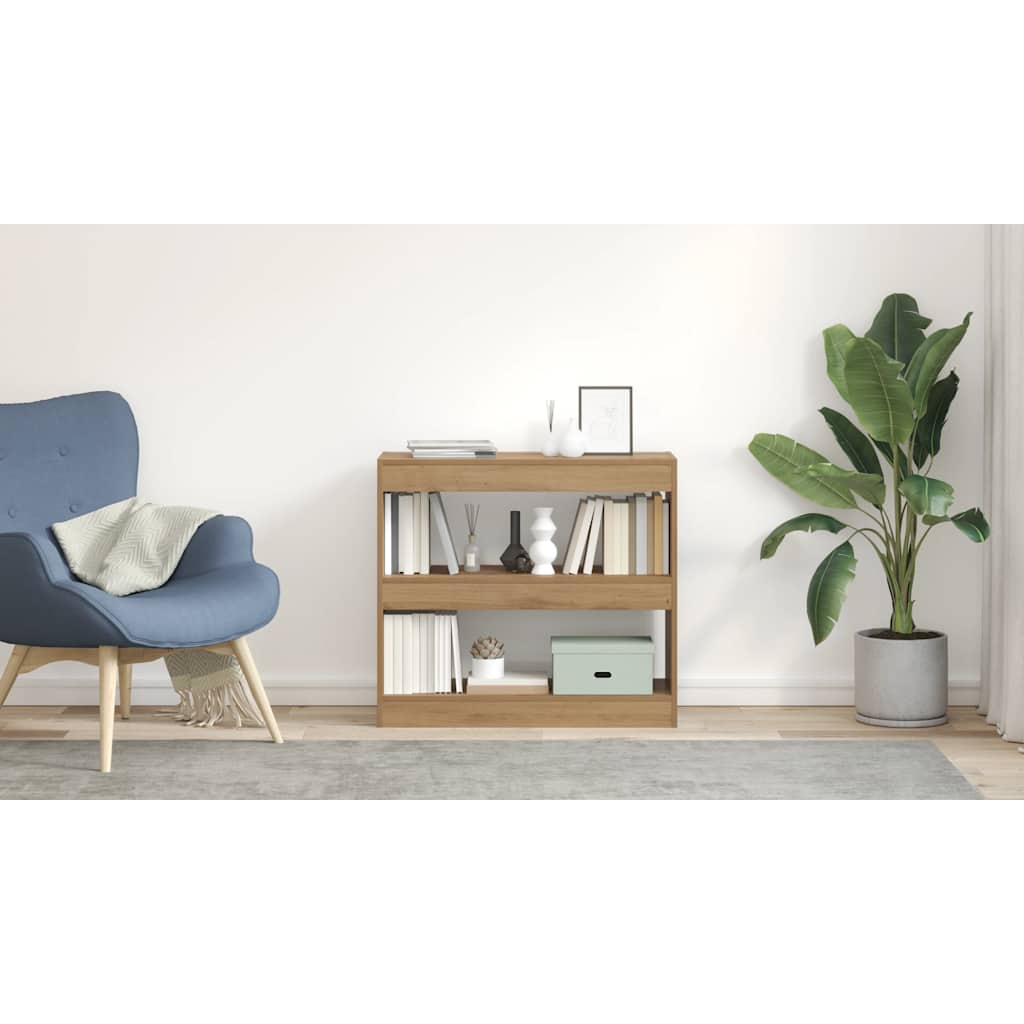 Book Cabinet/Room Divider Artisan Oak 80x30x72 cm