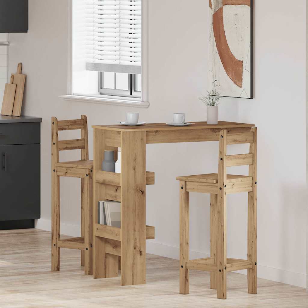 Wall Bar Table Artisan Oak 102x45x103.5 cm Engineered Wood