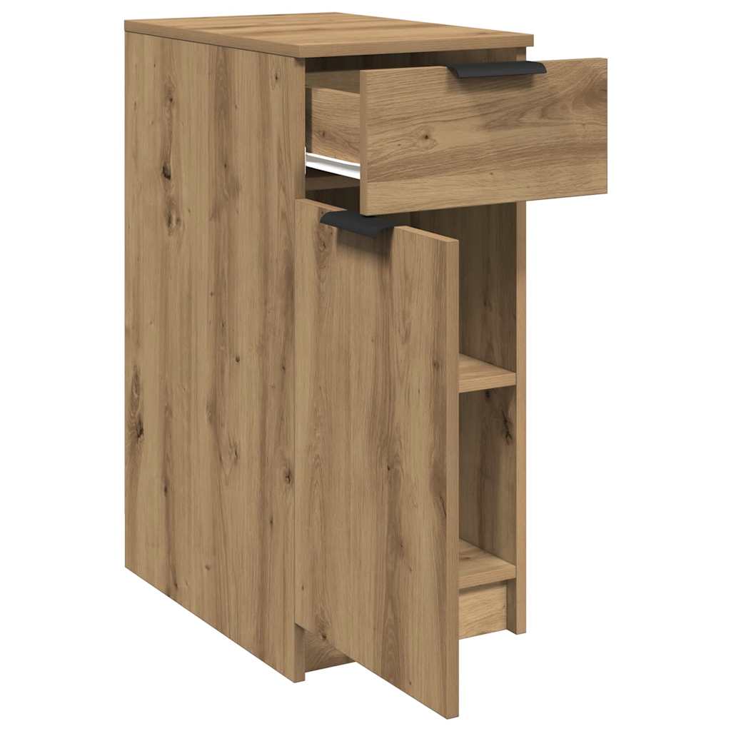 Desk Cabinet Artisan Oak 33x50x75 cm Engineered Wood