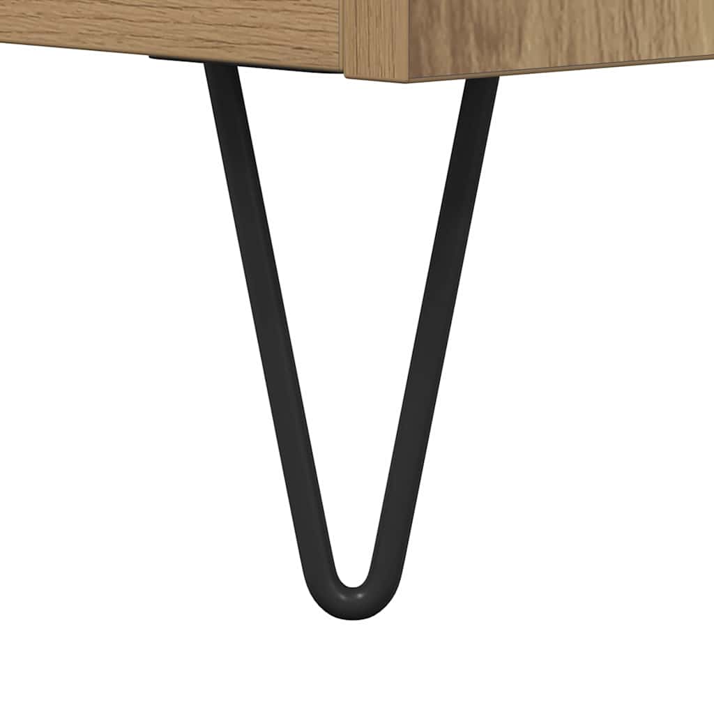 Record Cabinet Artisan Oak 84.5x38x48 cm Engineered Wood