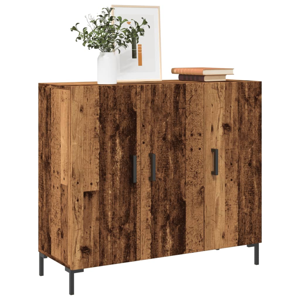 Sideboard Old Wood 90x34x80 cm Engineered Wood