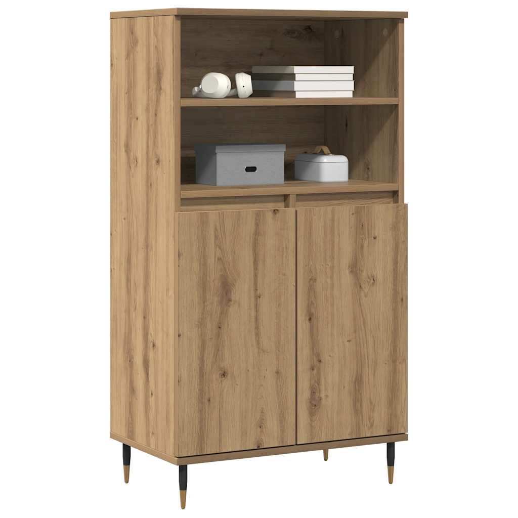 Highboard Artisian Oak 60x36x110 cm Engineered Wood