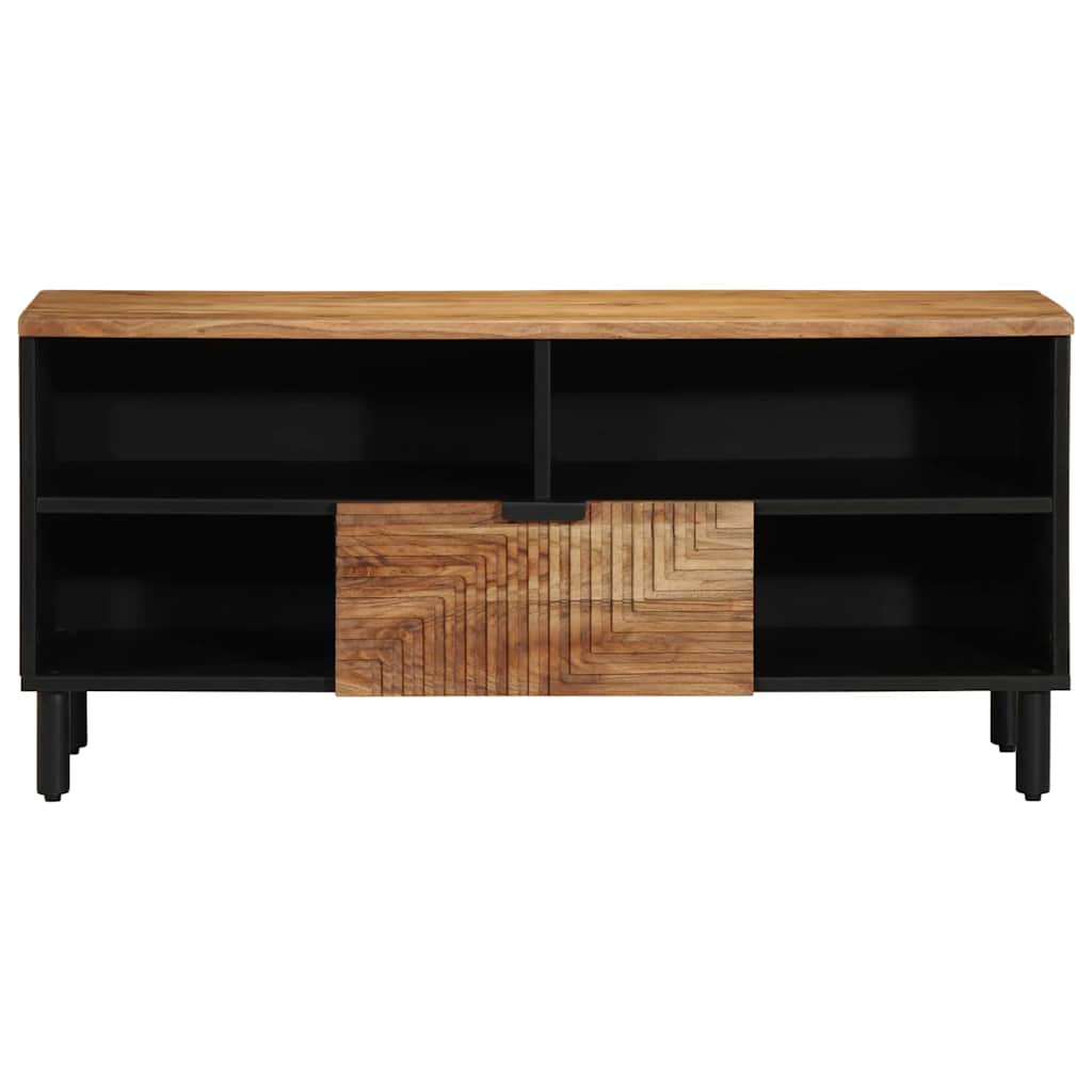 TV Cabinet Brown 100 x 33.5 x 46 cm Solid Acacia wood