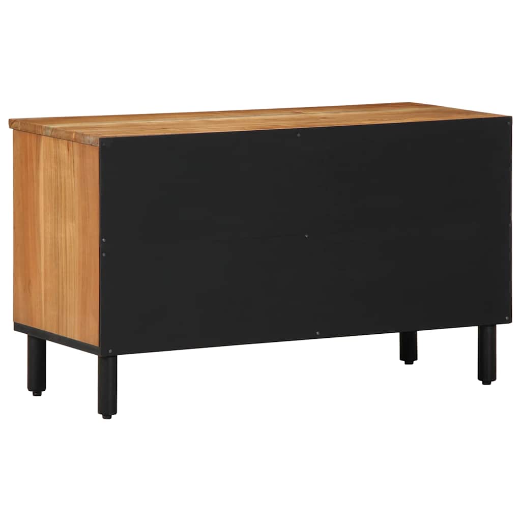 TV Cabinet with Shelf Brown 80 x 33.5 x 46 cm Solid Acacia wood