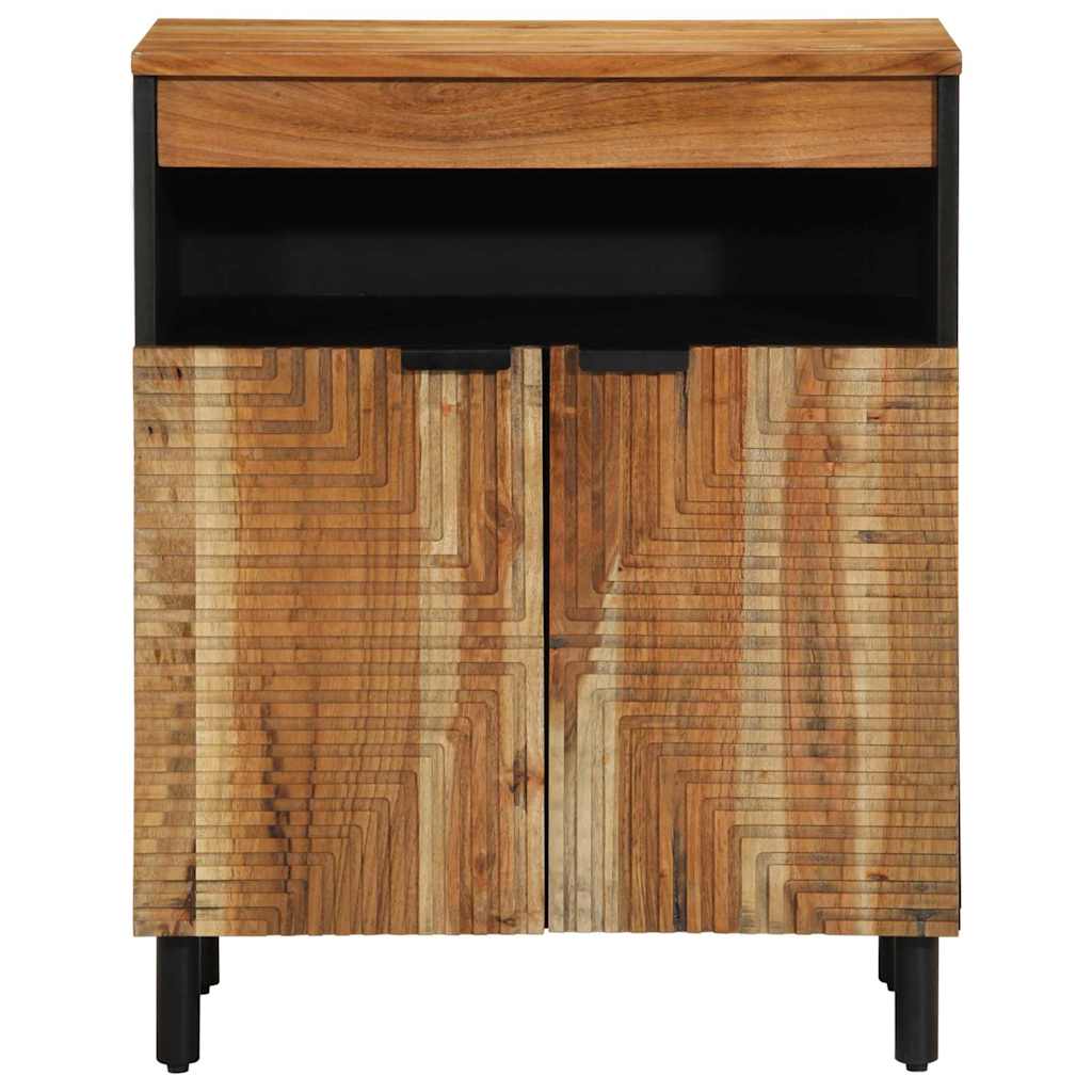 Sideboard with Shelf Brown 60 x 33 x 75 cm Solid Acacia wood