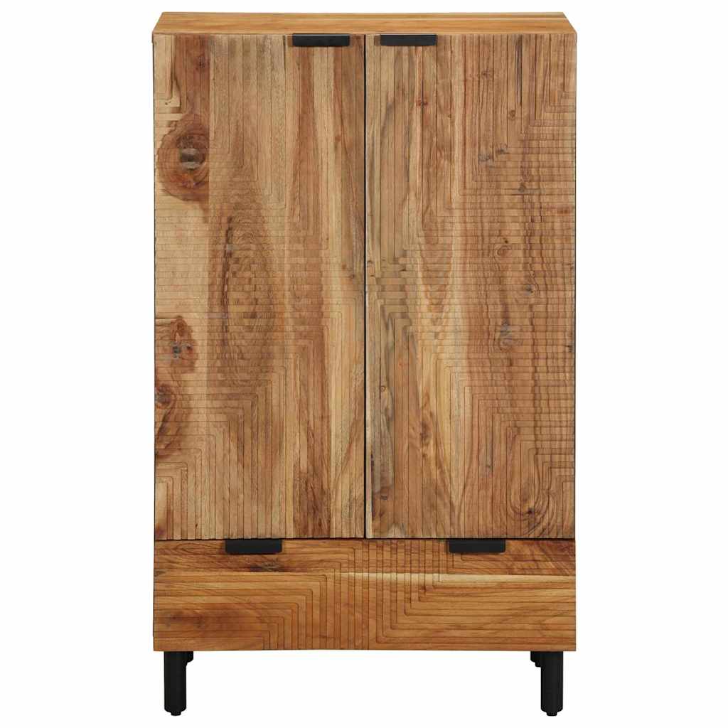 Highboard with Shelf Brown 60 x 33 x 100 cm Solid Acacia wood