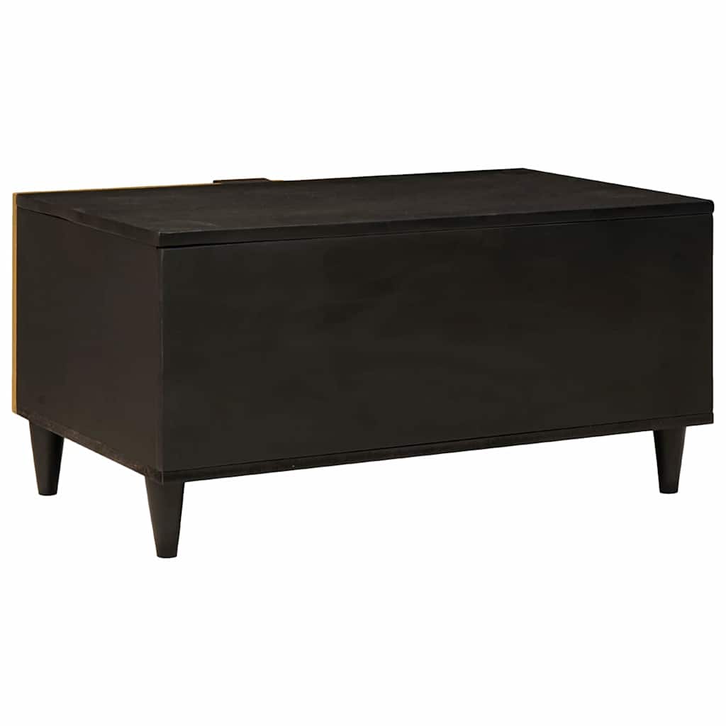 Coffee Table Black and Gold 80 x 50 x 40 cm