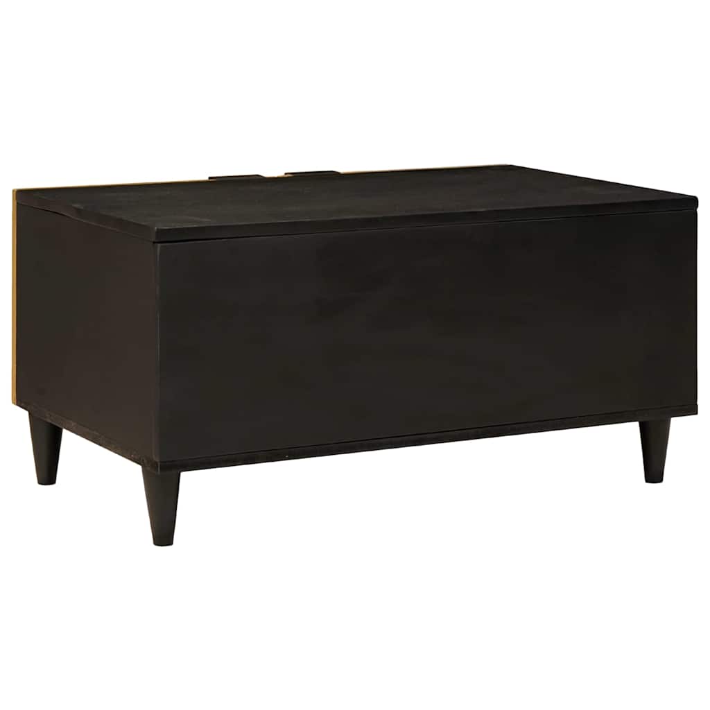 Coffee Table Black and Gold 80 x 50 x 40 cm