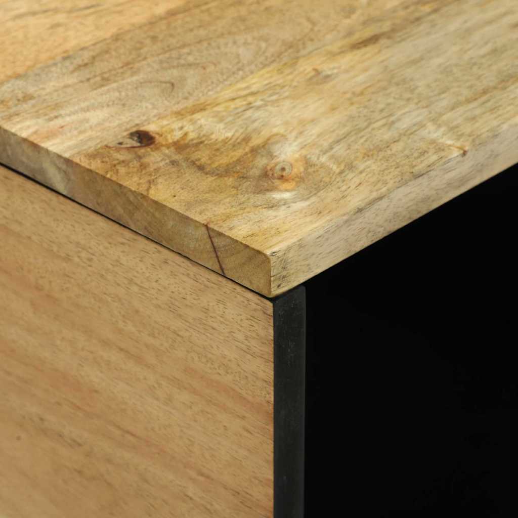 Coffee Table Brown and Black 80 x 50 x 40 cm