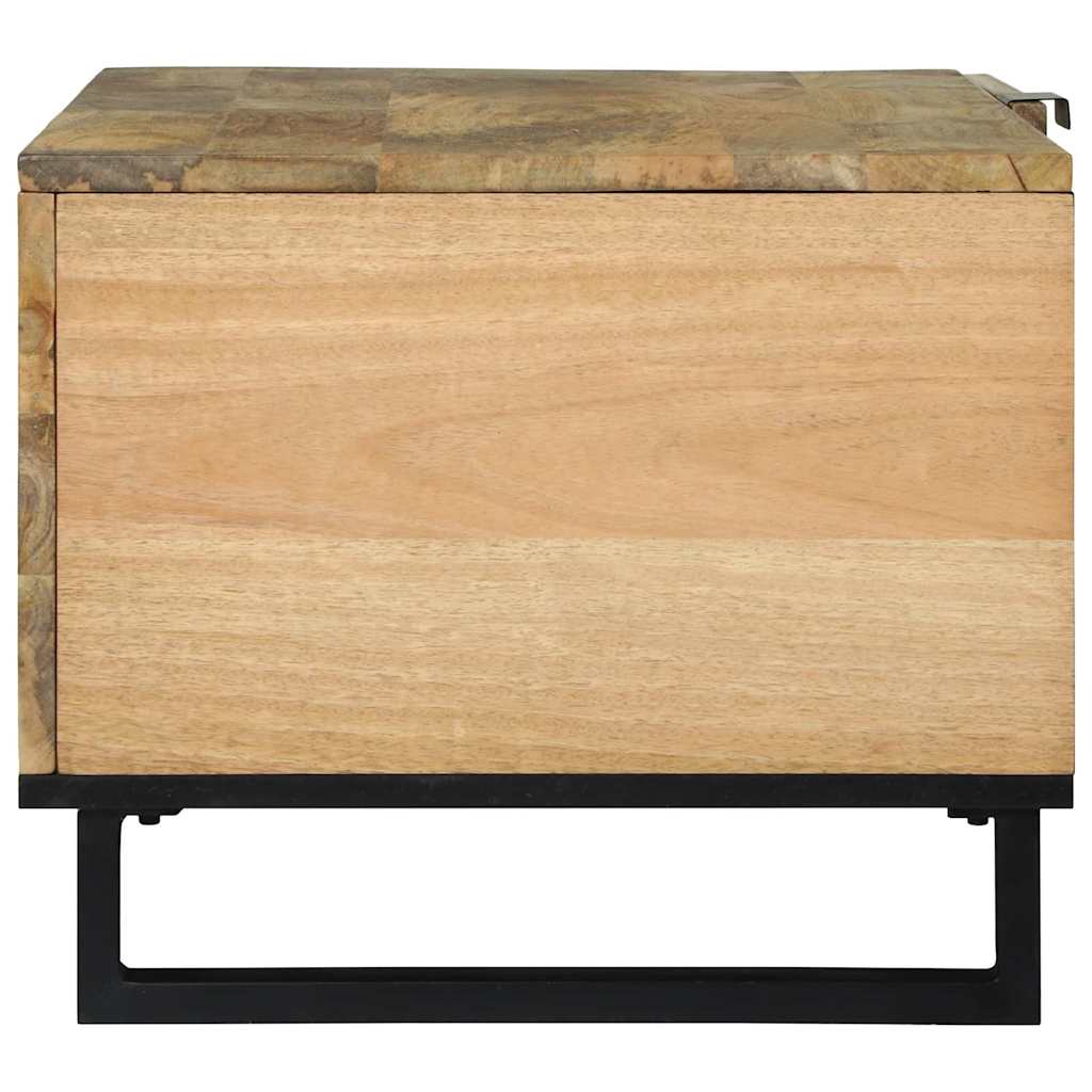 Coffee Table Brown and Black 80 x 50 x 40 cm
