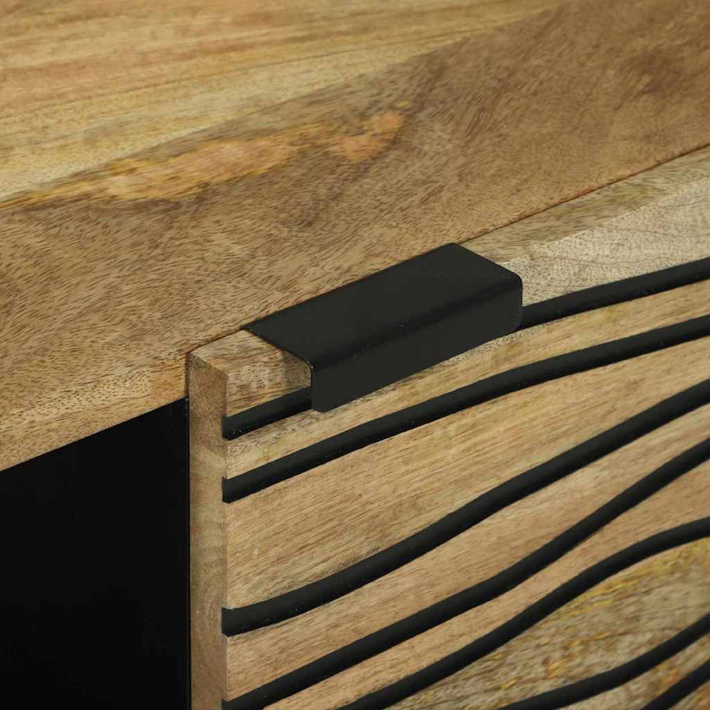 Coffee Table Brown and Black 100 x 54 x 40 cm