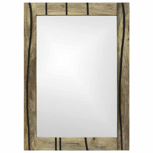 Bathroom Mirror With Mirror Brown 50 X 2.5 X 70 Cm