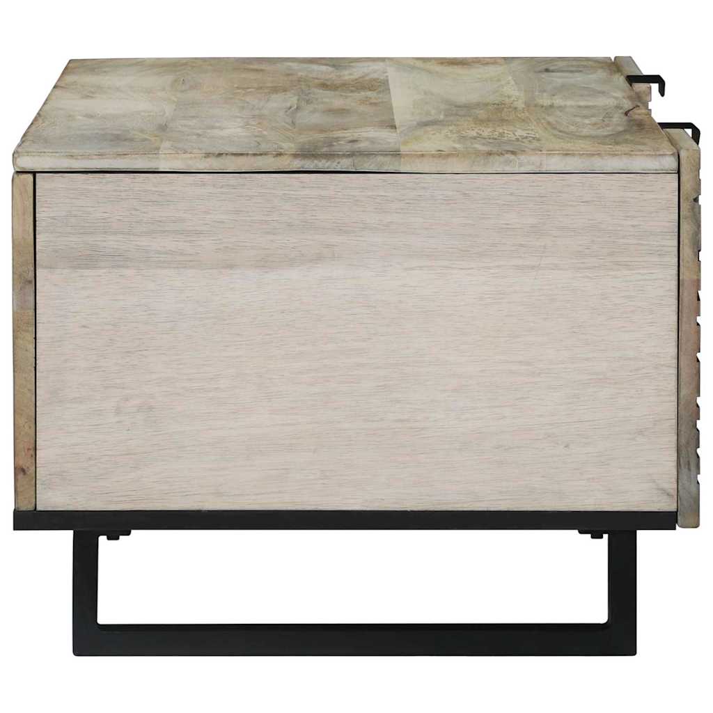 Coffee Table Beige and Black 100 x 54 x 40 cm