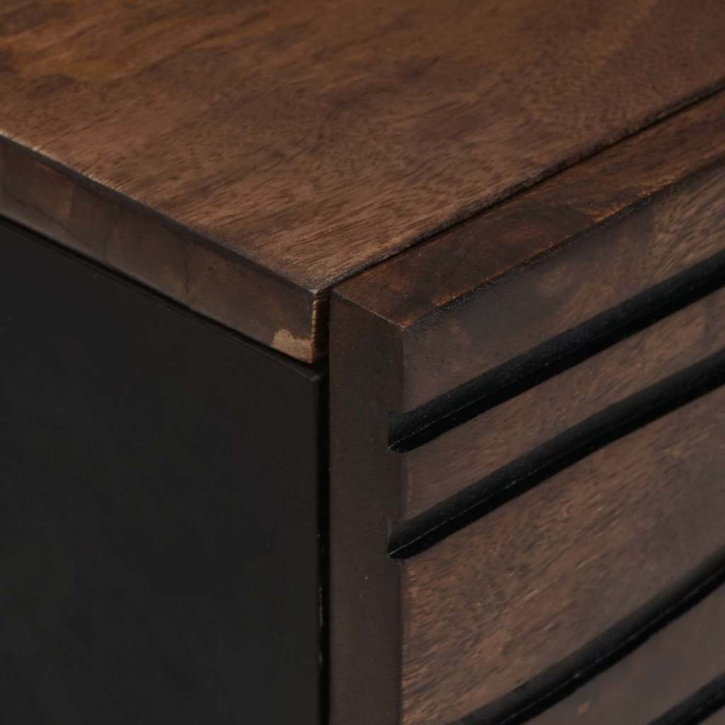 Coffee Table Brown and Black 100 x 54 x 40 cm