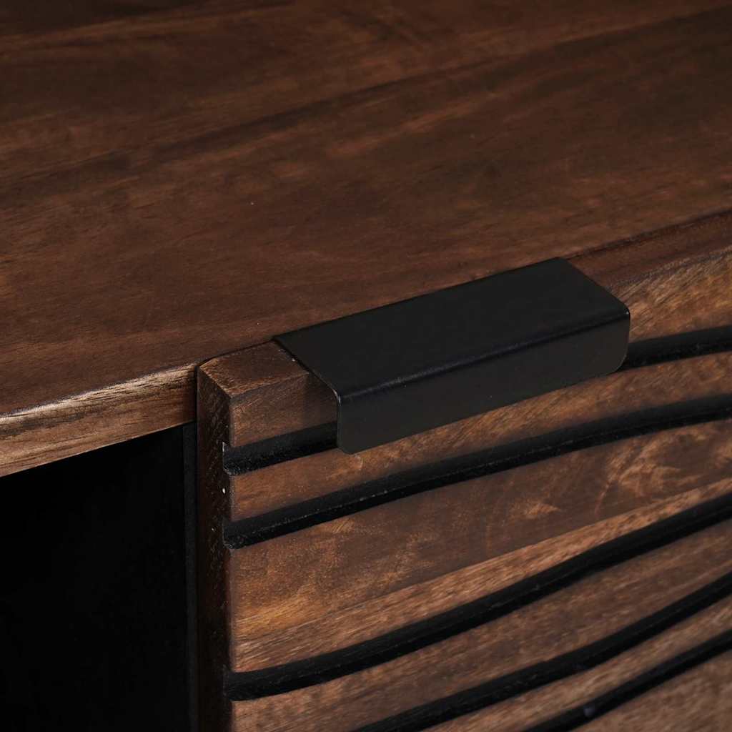 Coffee Table Brown and Black 100 x 54 x 40 cm