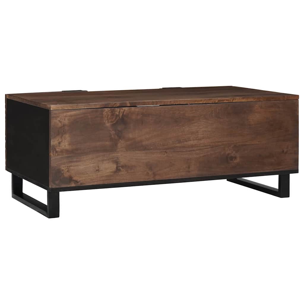 Coffee Table Brown and Black 100 x 54 x 40 cm