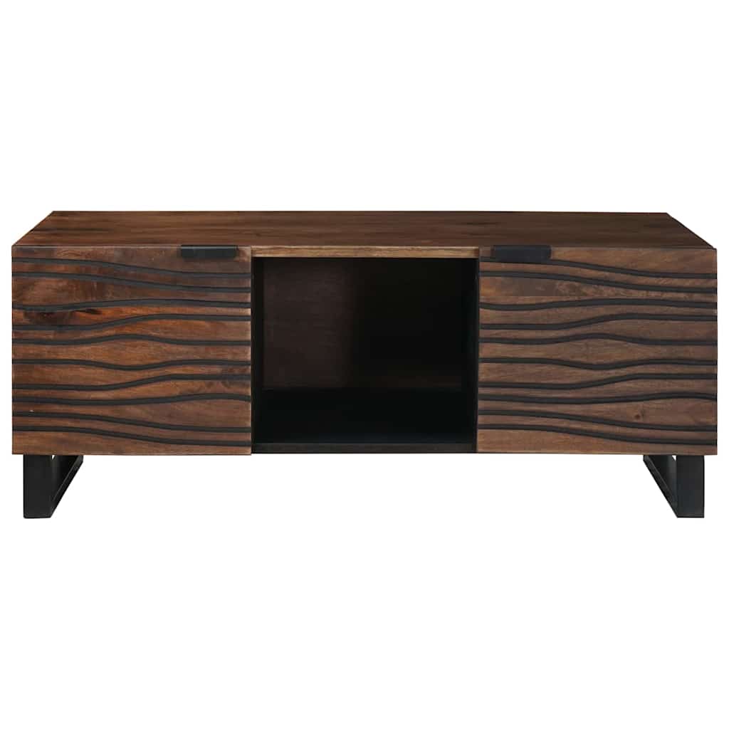 Coffee Table Brown and Black 100 x 54 x 40 cm