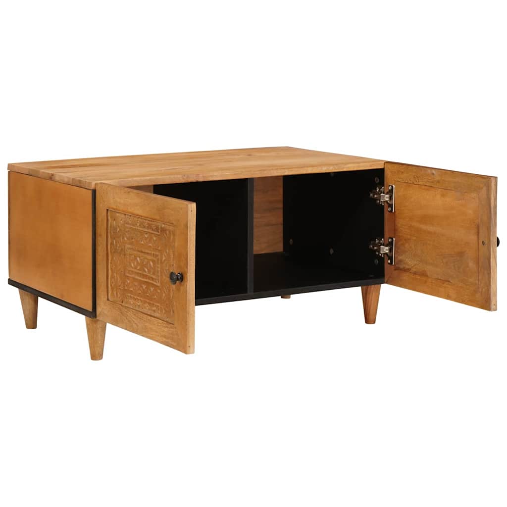 Coffee Table Light brown 80 x 50 x 40 cm Solid mango wood