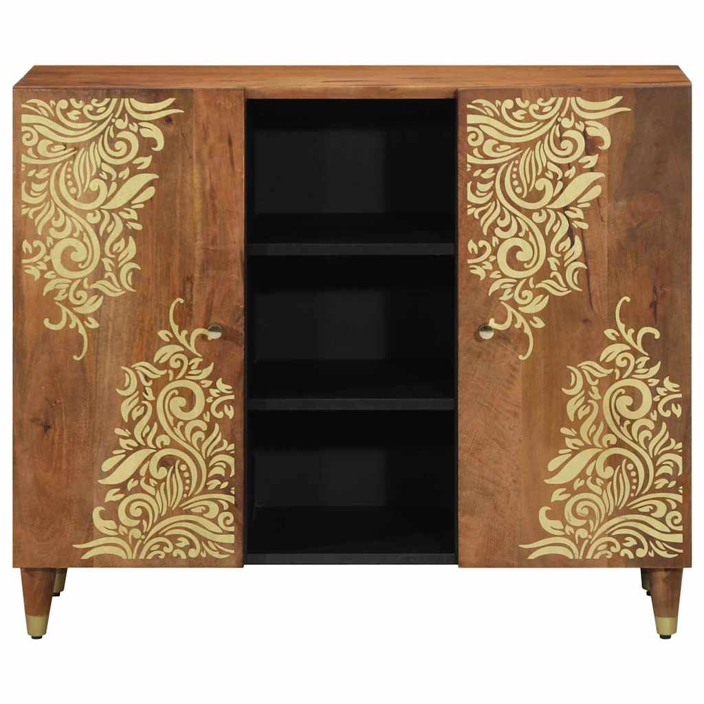 Sideboard with Shelf Brown 90 x 33.5 x 75 cm Solid Mango wood