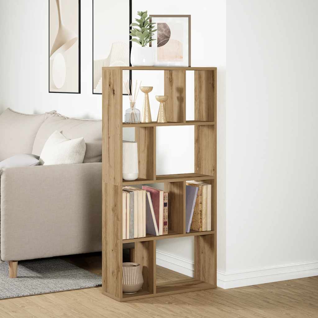 Bookcase Artisian Oak 60x20x120 cm Engineered Wood