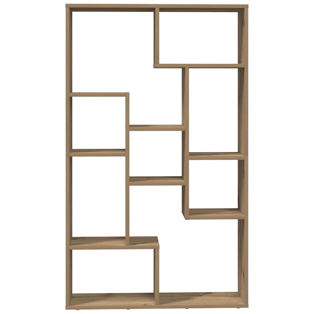 Bookcase Artisian Oak 72x20x120 cm Engineered Wood