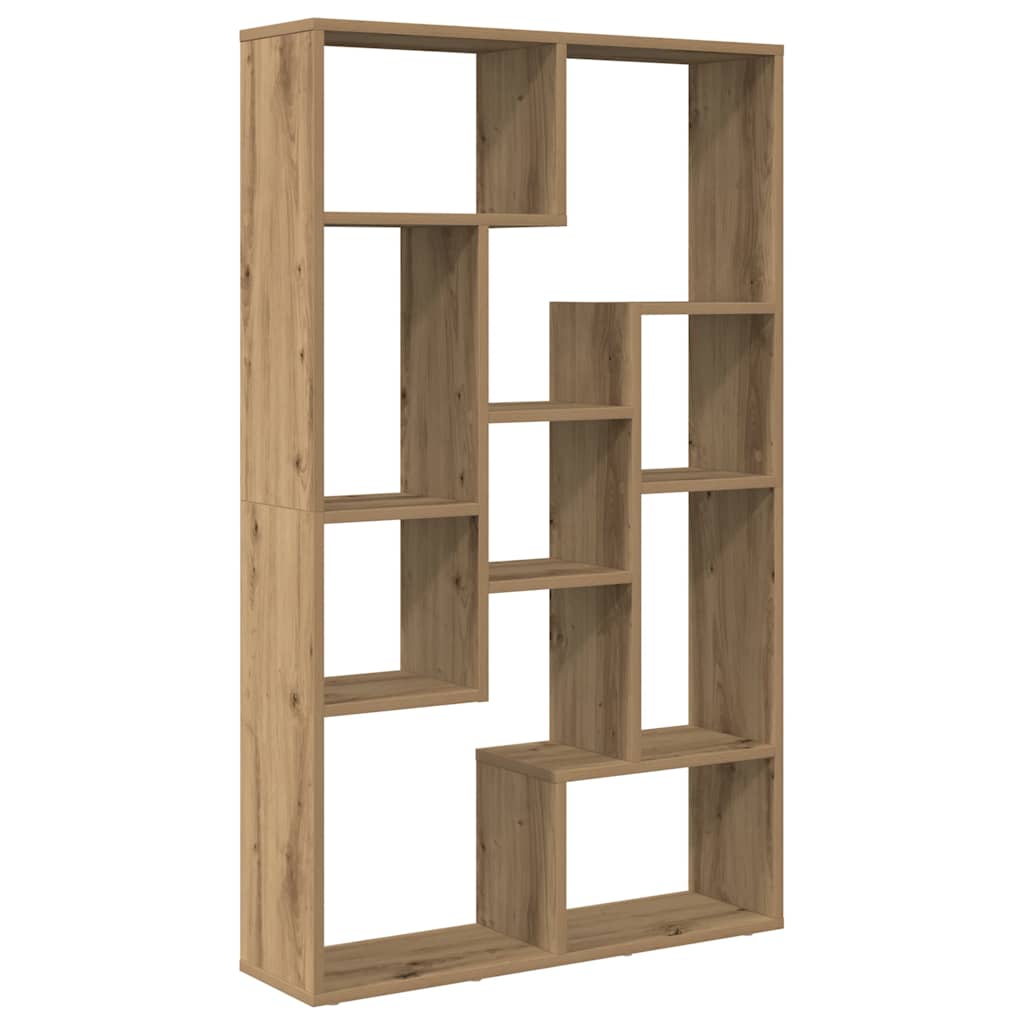 Bookcase Artisian Oak 72x20x120 cm Engineered Wood