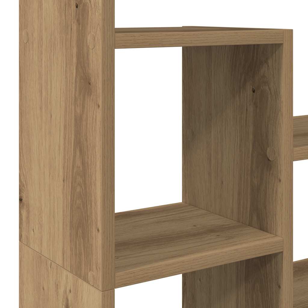 Bookcase Artisian Oak 72x20x120 cm Engineered Wood