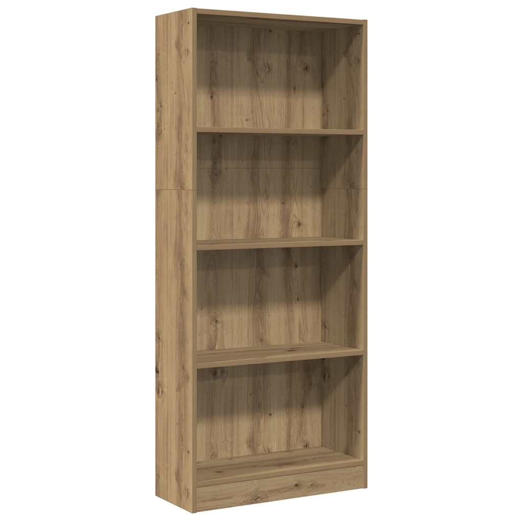 Bookcase Artisian Oak 60x24x143 cm Engineered Wood